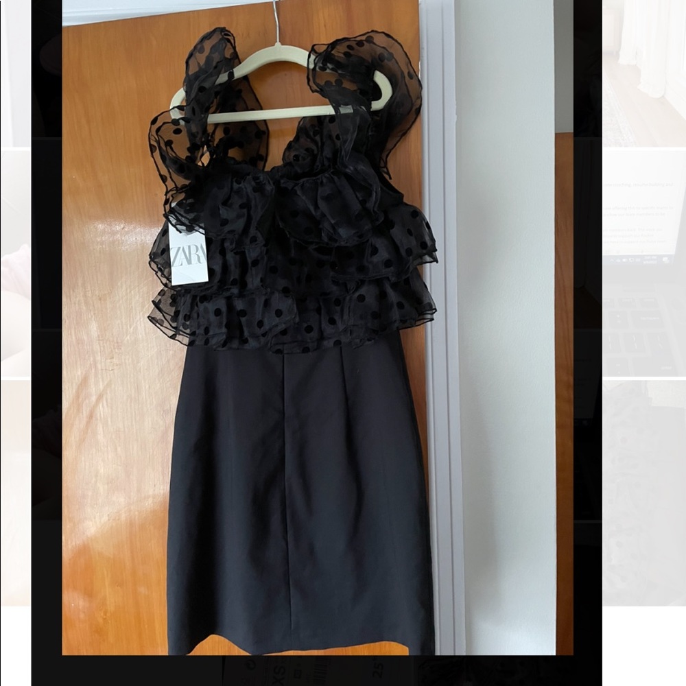 Black Zara short dress